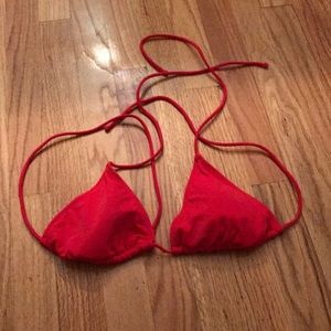 Red bikini top